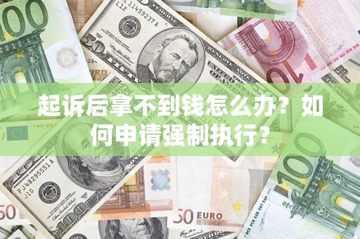 北京起诉后拿不到钱怎么办？如何申请强制执行？